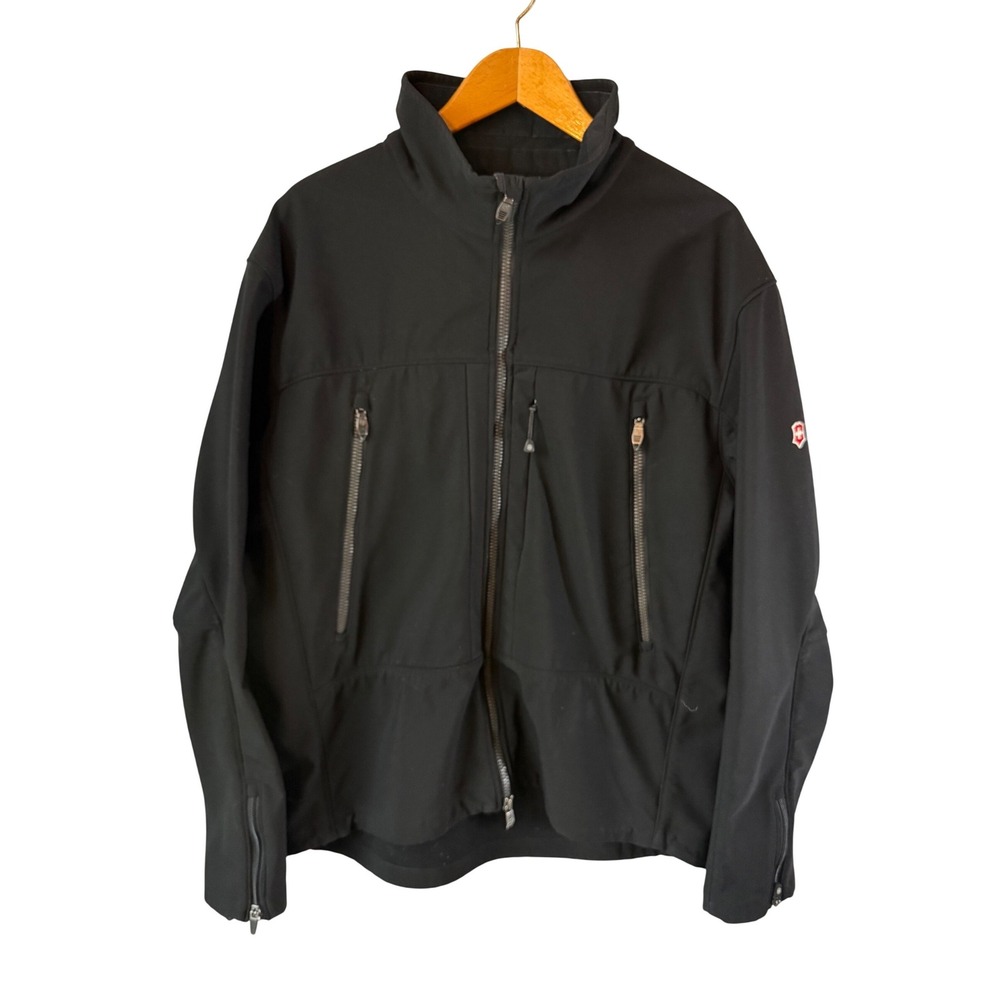 Victorinox Swiss Army Mens XL‎ Black Softshell Full Zip Jacket SA146-C23BJRH